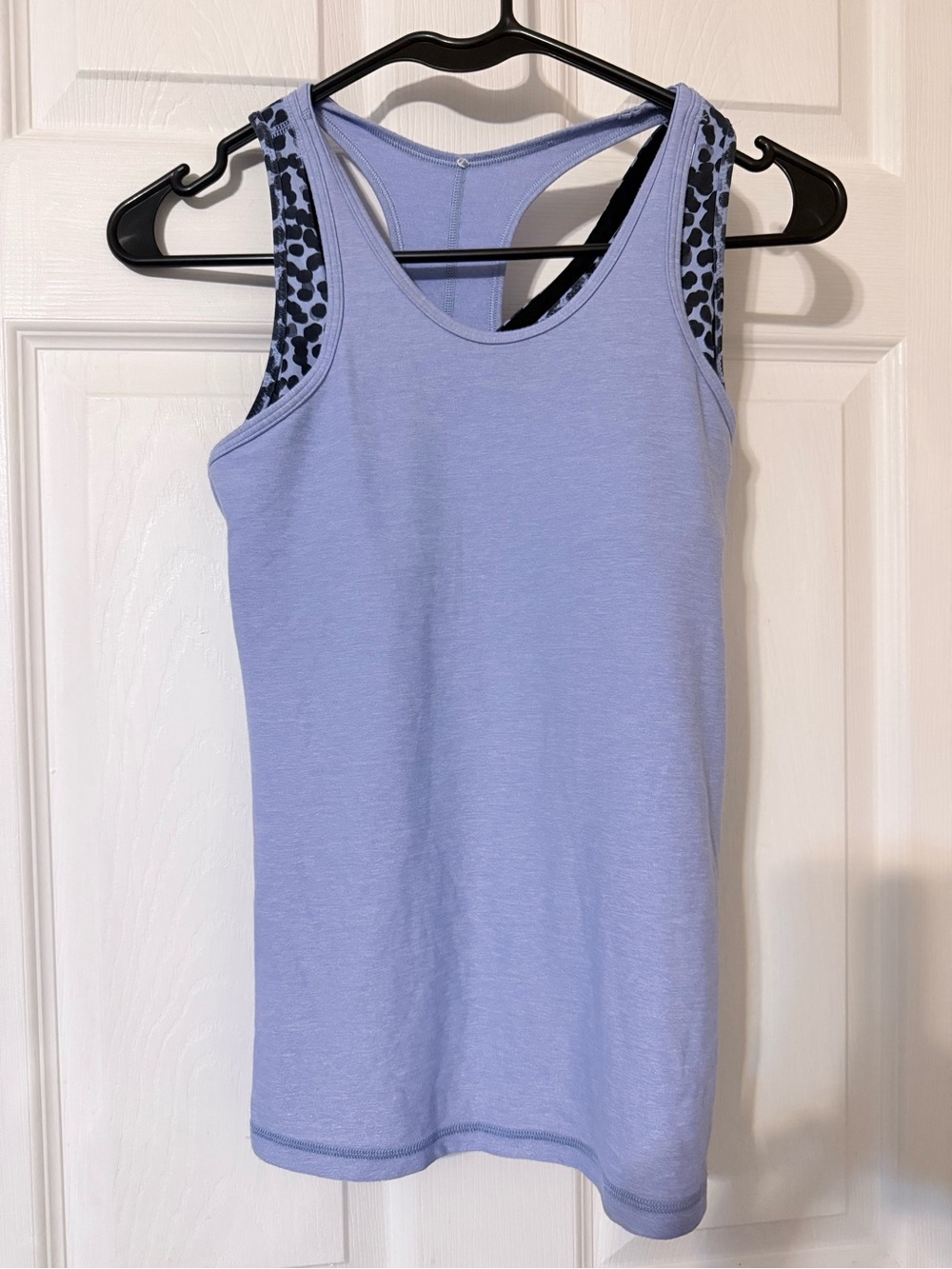 lululemon athletica Lavender Racerback Tank with Leopard-Print Trim